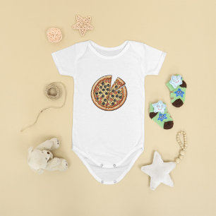Body Para Bebé Adorable Pizza Lover Baby Bodysuit