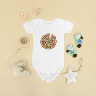Body Para Bebé Adorable Pizza Lover Baby Bodysuit