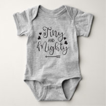Adorable Tiny Y Poderoso Baby Bodysuit