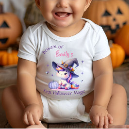 Body Para Bebé Adorables Chicas de unicornio primero en Halloween