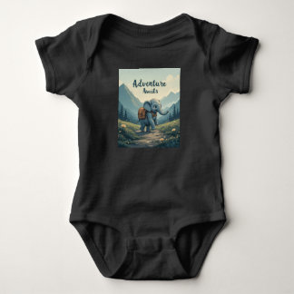 Body Para Bebé Adventure Awaits T-shirt