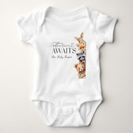 Body Para Bebé Adventure Awaits Woodland Animals Baby Shower
