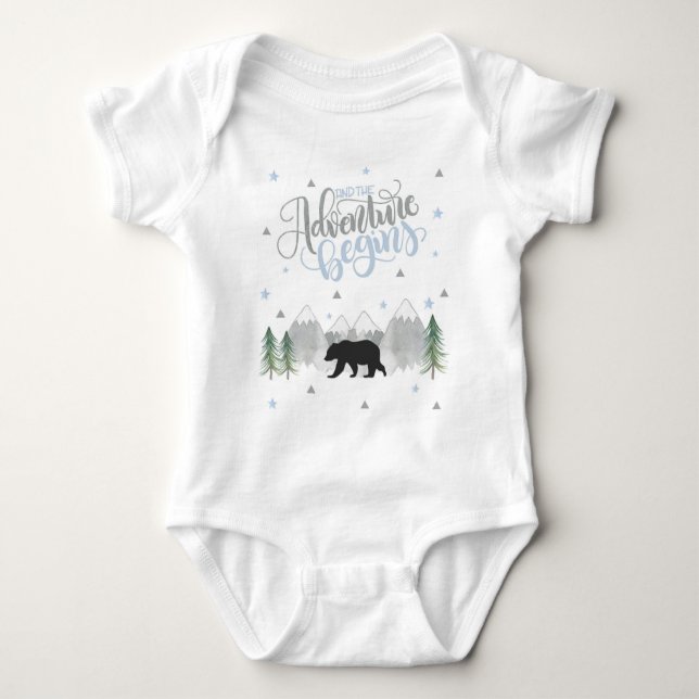 Body Para Bebé Adventure Bear Boy Bodysuit (Anverso)