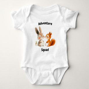 Body Para Bebé Adventure Squad Rabbit and Squirrel - Amigos amabl