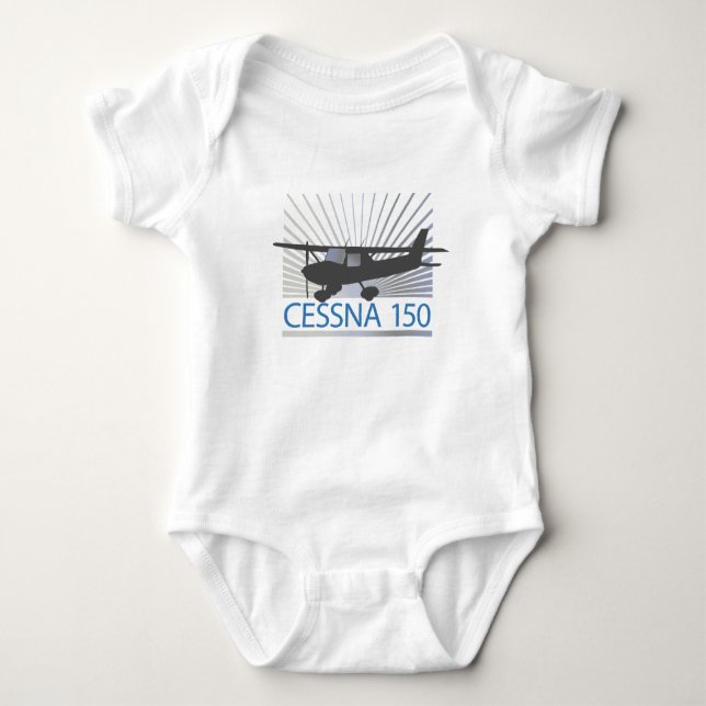 Body Para Bebé Aeroplano de Cessna 150 (Anverso)