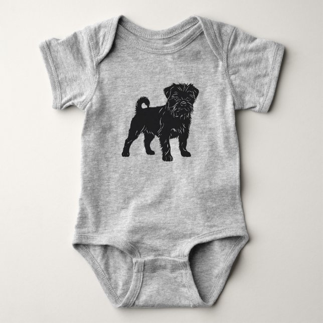 Body Para Bebé Affenpinscher (Anverso)
