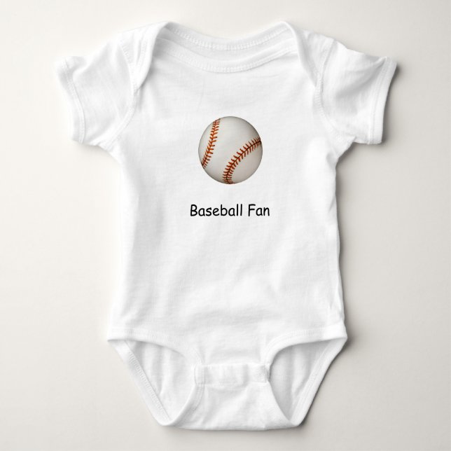 Body Para Bebé Aficionado del béisbol (Anverso)