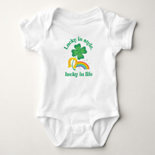 Body Para Bebé Afortunado en estilo afortunado en la vida bebé Ca