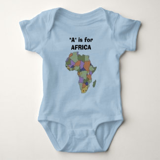 Body Para Bebé AFRICA2, "A" está para ÁFRICA