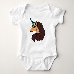 Body Para Bebé Afro Unicornio Divina