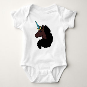 Body Para Bebé Afro Unicornio Mágica