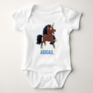 Body Para Bebé Afro Unicornio   Prancing mágico