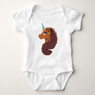 Body Para Bebé Afro Unicornio   Único