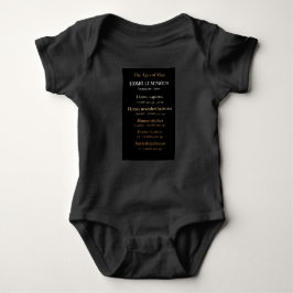 Body Para Bebé Ages Of Man Baby One-Piece Bodysuit