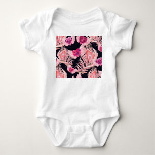 Body Para Bebé Agua suave y transparente patrón de San Valentín