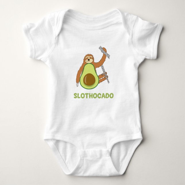 Body Para Bebé Aguacate gracioso (Anverso)