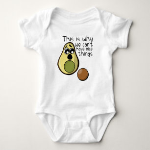 Body Para Bebé Aguacate lindo por eso no podemos tener cosas buen