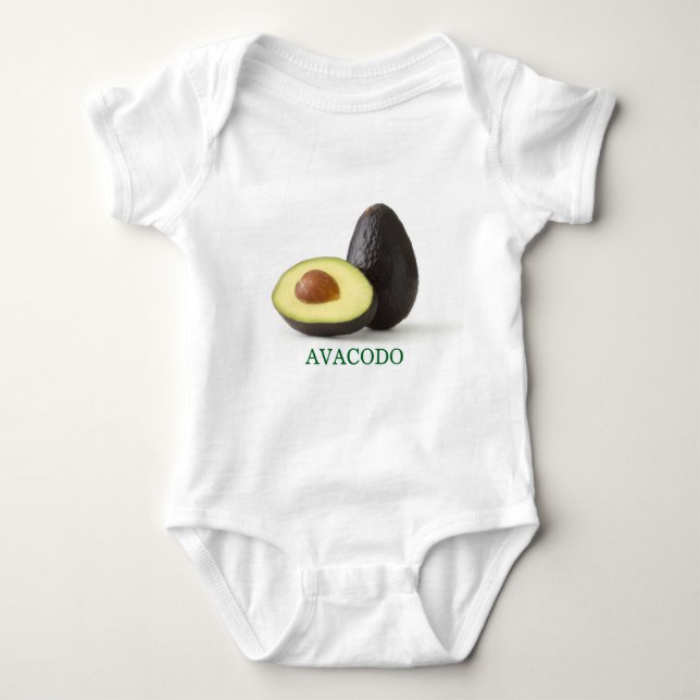 Body Para Bebé "Aguacate vibes" (Anverso)