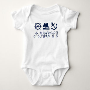 Body Para Bebé ¡Ahoy! Azul oscura