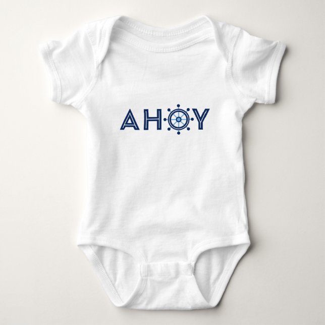 Body Para Bebé Ahoy es una camiseta de niño bebé (Anverso)