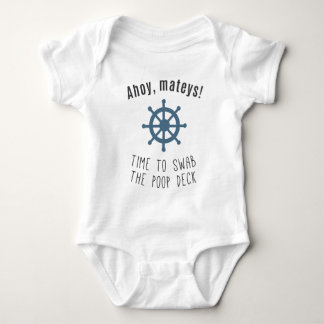 Body Para Bebé ¡Ahoy Mateys! ¡Hora de limpiar la cubierta de
