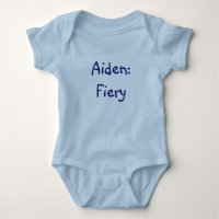 Aiden Baby Name Significa Bodysuit