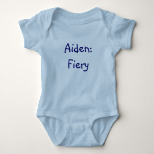 Body Para Bebé Aiden Baby Name Significa Bodysuit