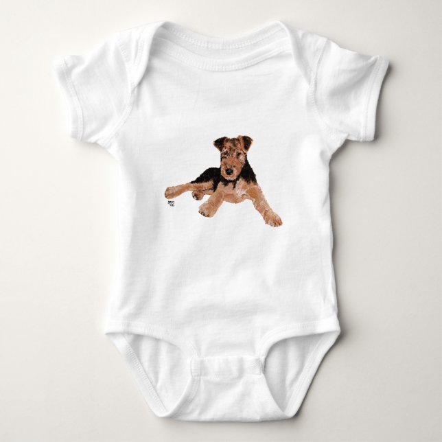 Body Para Bebé Airedale en formación (Anverso)