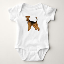 Body Para Bebé Airedale Terrier Personalizado Bingley Terrier Cut