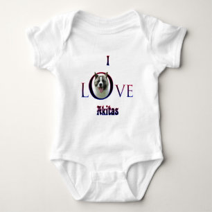 Body Para Bebé Akita I Love