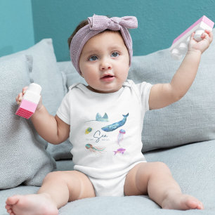 Body Para Bebé Al mar, nos vamos, Baby Bodysuit