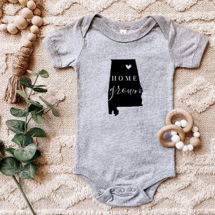 Body Para Bebé Alabama Home Grown State Tee