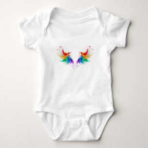 Body Para Bebé Alas del arco iris fluidas