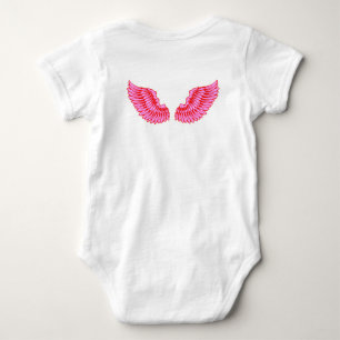 Body Para Bebé Alas rosadas