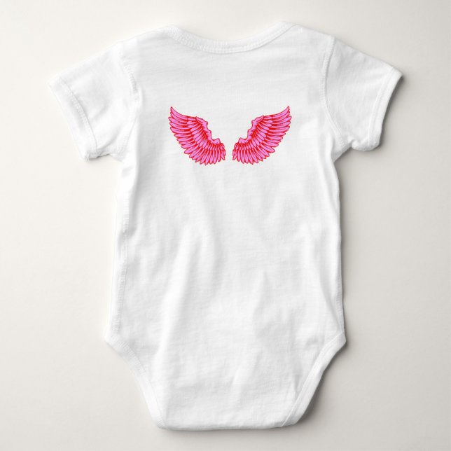 Body Para Bebé Alas rosadas (Reverso)
