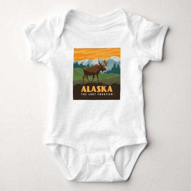 Body Para Bebé Alaska | Frontier Moose (Anverso)