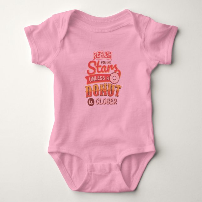 Body Para Bebé Alcance de las estrellas baby tee (Anverso)