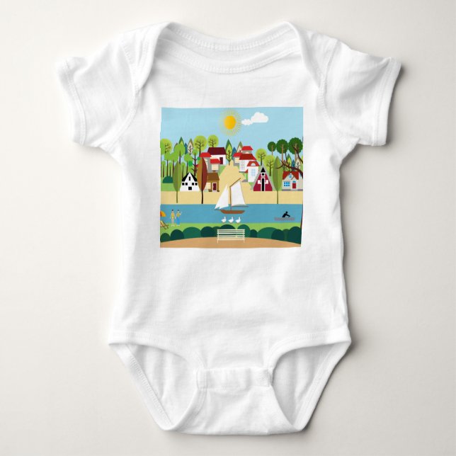 Body Para Bebé Aldea (Anverso)