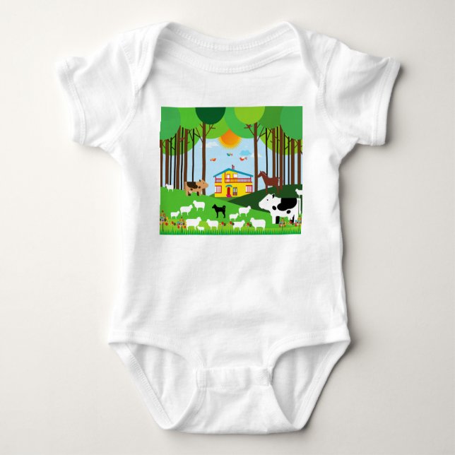 Body Para Bebé Aldea (Anverso)