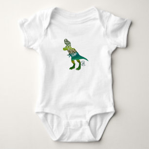 Body Para Bebé Alefsauro Hebreo Alphabet Dinosaur Art