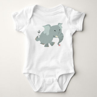 Body Para Bebé Alegre Personalizado Elephant Baby Appartal