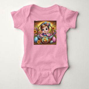 Body Para Bebé ALEGRÍA DE PASCUA ~ NIÑA DE PASCUA ~ Diadema ~