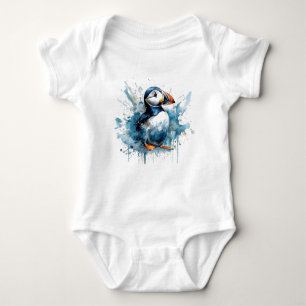 Body Para Bebé Aleta de cachorro en color azul