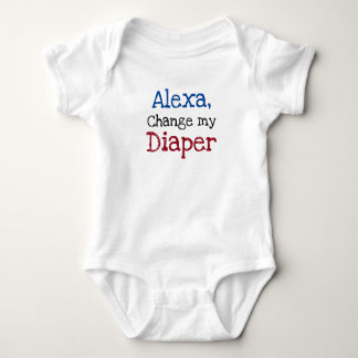 Body Para Bebé Alexa, cambia a mi bebé gracioso de Diaper