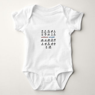 Body Para Bebé Alfabeto asirio babyonesio