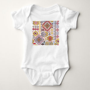 Body Para Bebé Alfombra india, paisley mandala, yoga