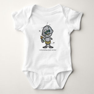 Body Para Bebé Algo Undead en mi enredadera del niño del pañal