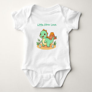 Body Para Bebé Algodón Divertido Dinosaurio de Moda