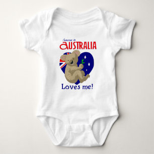 Body Para Bebé Alguien en Australia me ama koala