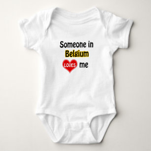 Body Para Bebé Alguien en Bélgica me quiere